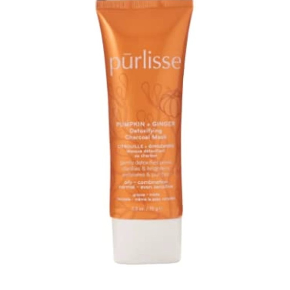 Purlisse Pumpkin Ginger Detoxifying Charcoal Mask - Orange